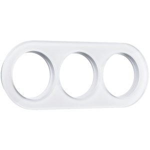 Рамка стеклянная Werkel на 3 поста Белый W0035101