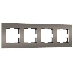 Рамка из поликарбоната Werkel Slab на 4 поста Бронза W0042963