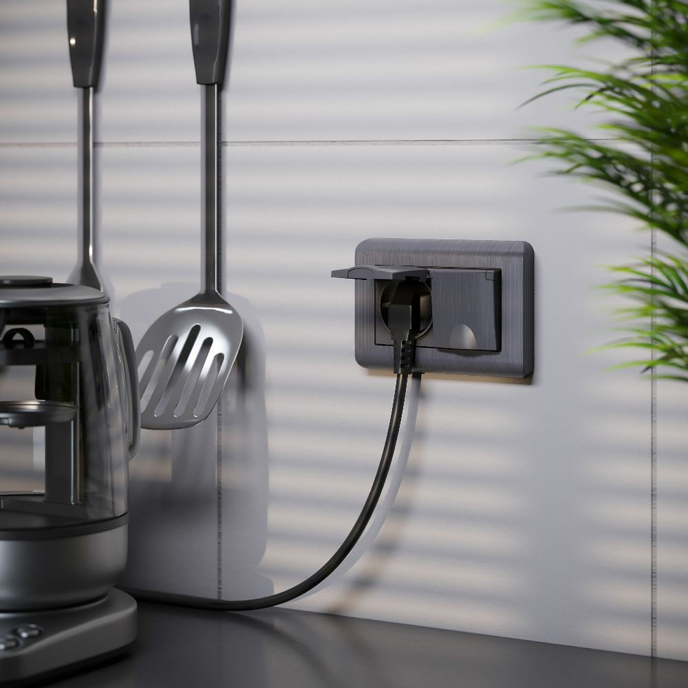 Рамка для двойной розетки Werkel Stream Графит W0082104 — изображение 3