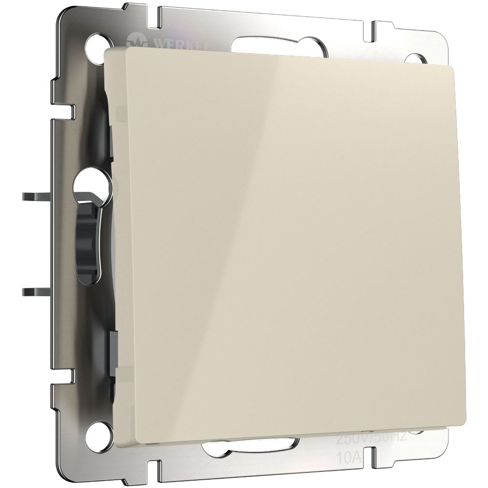 Выключатель одноклавишный встраиваемый Werkel W Слоновая кость W1110003
