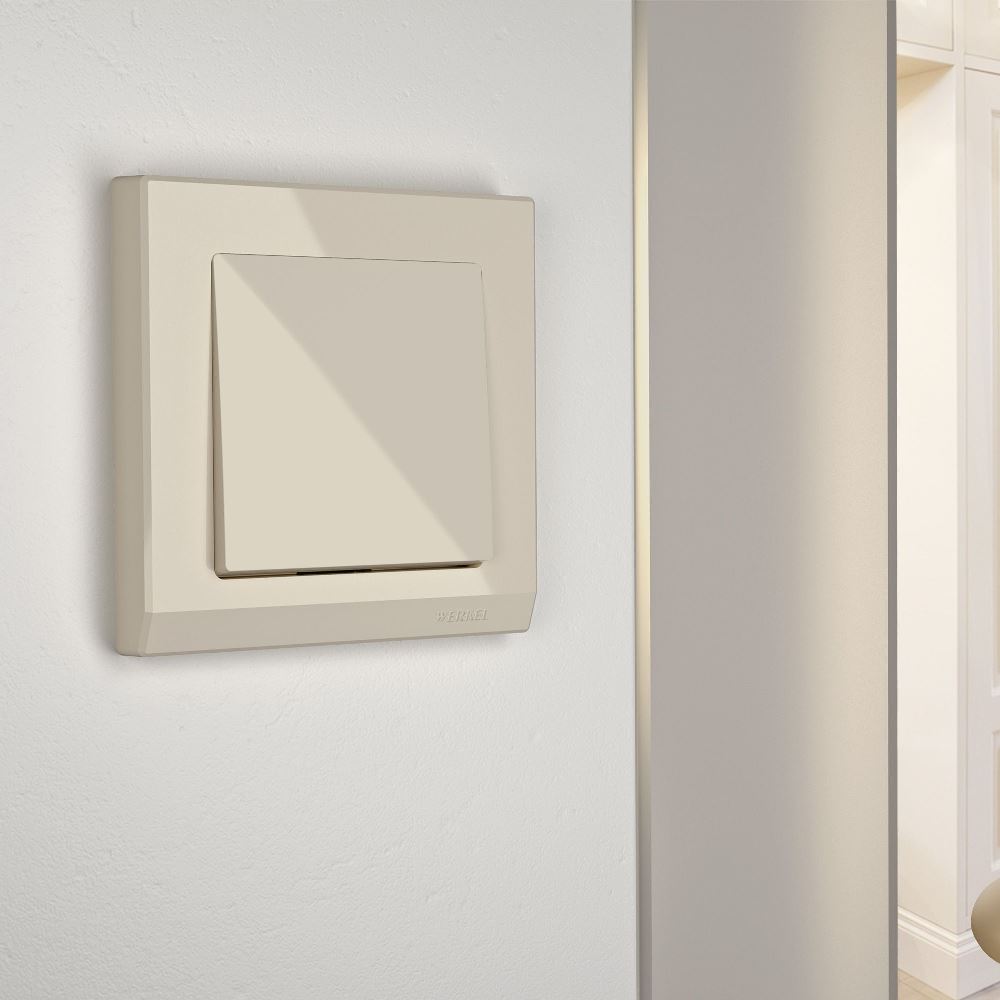 Выключатель одноклавишный встраиваемый Werkel W Слоновая кость W1110003 — изображение 2