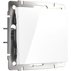 Выключатель одноклавишный встраиваемый проходной Werkel Белый W1112001