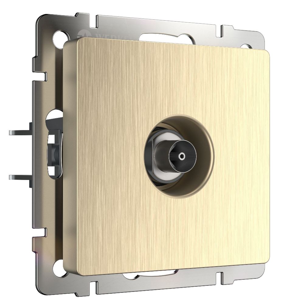 ТВ-розетка встраиваемая оконечная Werkel Шампань рифленый W1183010