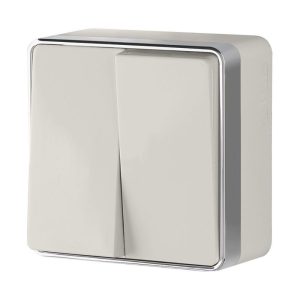 Выключатель двухклавишный накладной Werkel Gallant Слоновая кость W5020003