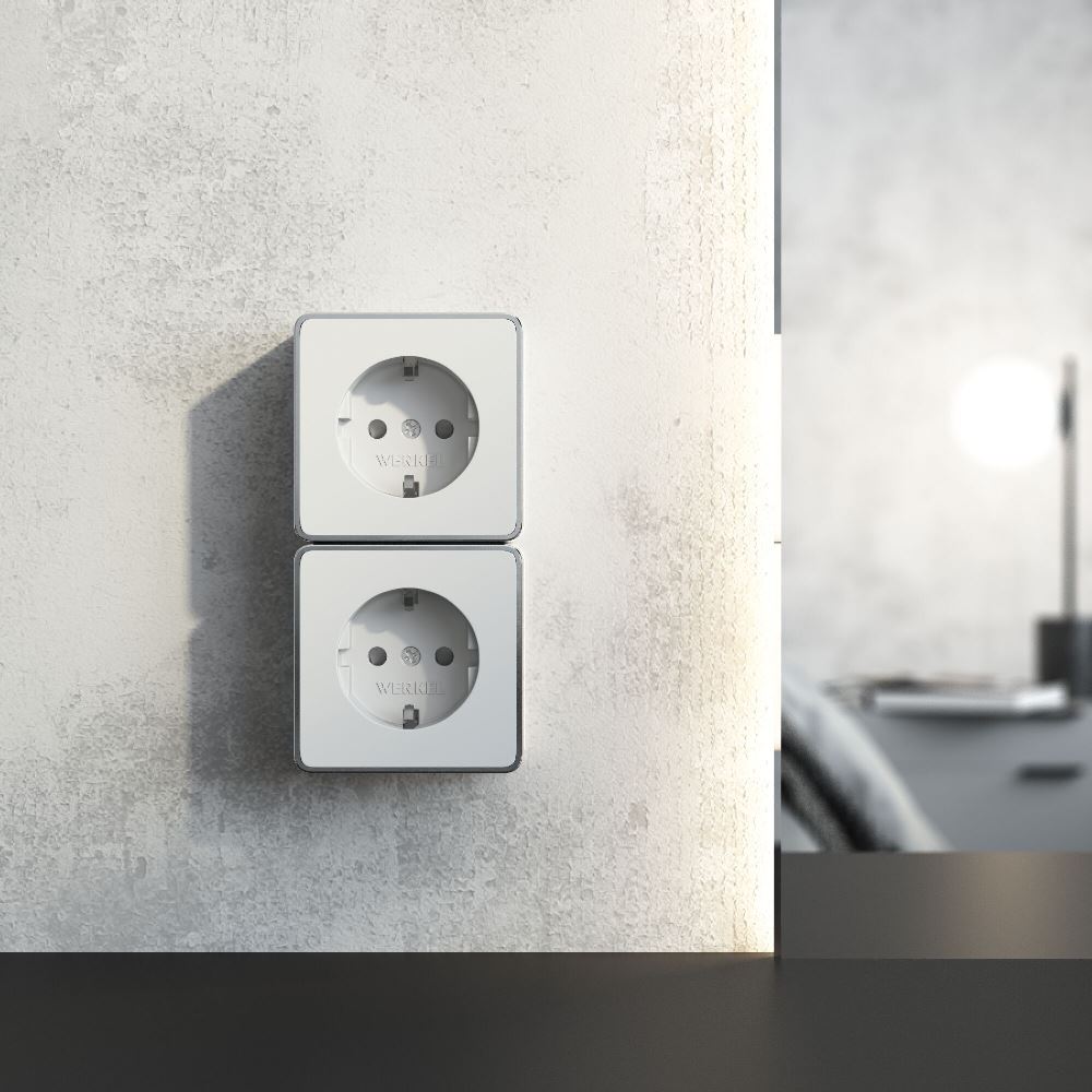 Розетка накладная Werkel Gallant с заземлением Белый W5071001 — изображение 3