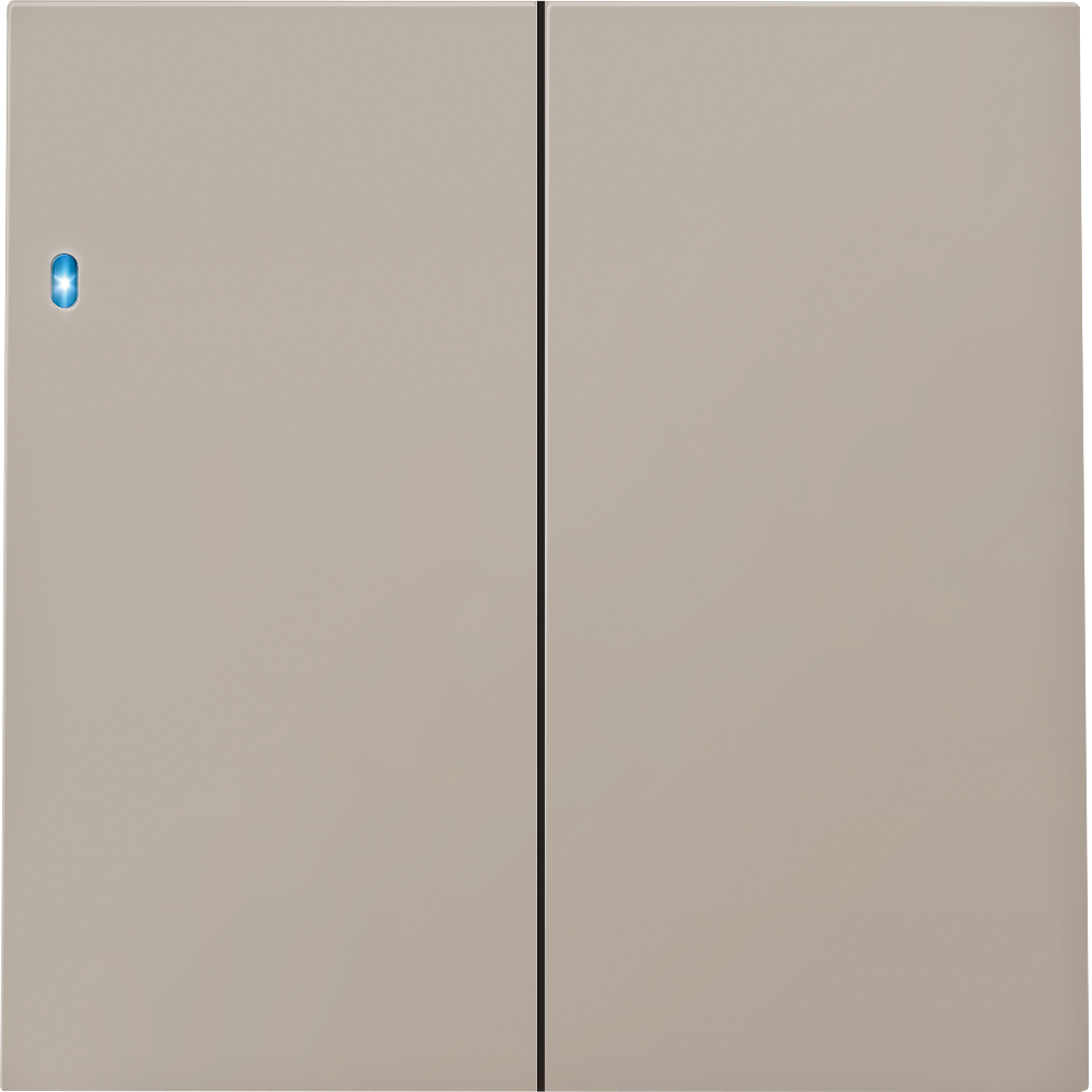 Выключатель двухклавишный встраиваемый Donel R98 с подсветкой Кашемир матовый DA03105-DA28535 — изображение 2