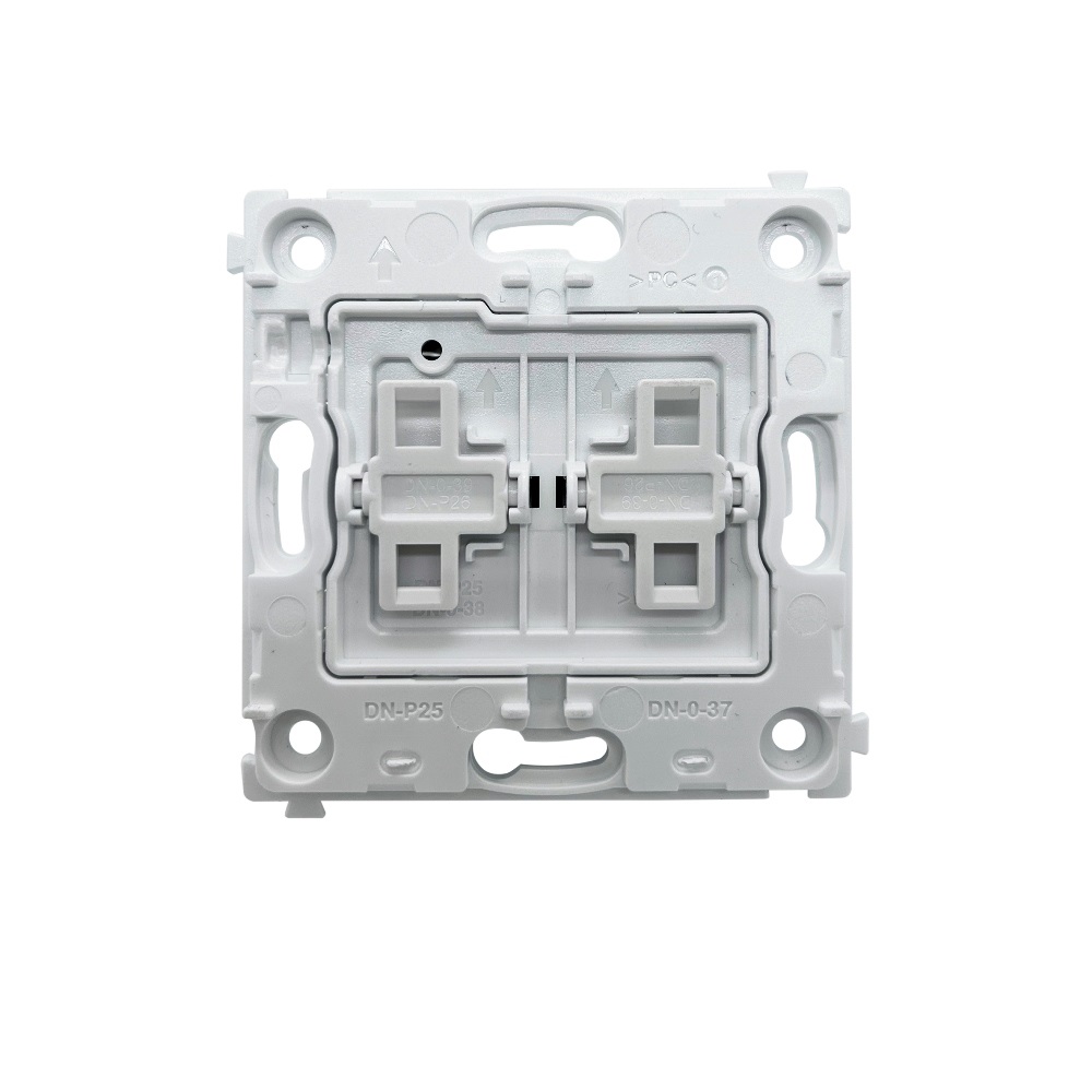 Выключатель двухклавишный встраиваемый перекрестный Donel R98 Шоколад матовый DA10900-DA29542 — изображение 4