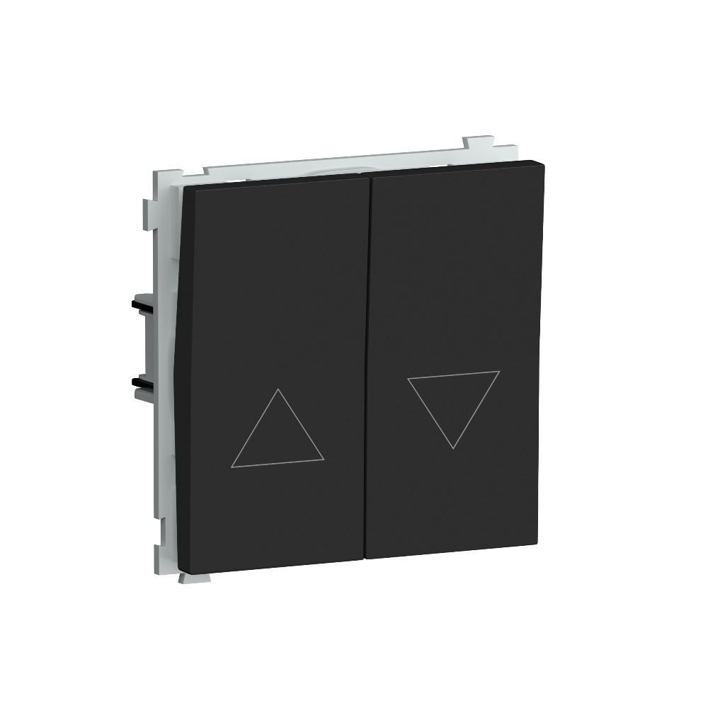 Выключатель жалюзи встраиваемый Donel R98 Черный матовый DA15800-DA29428