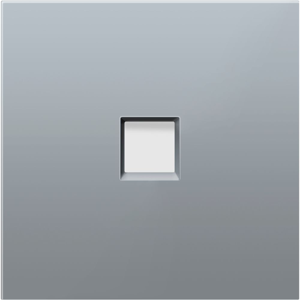 Розетка встраиваемая двойная Ethernet Donel R98 Алюминий матовый DA16300-DA83926 — изображение 2