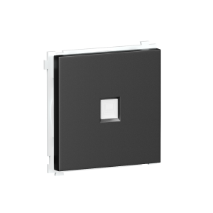 Розетка встраиваемая двойная Ethernet Donel R98 Черный матовый DA16300-DA83928