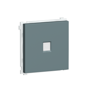 Розетка встраиваемая двойная Ethernet Donel R98 Изумруд матовый DA16300-DA83939