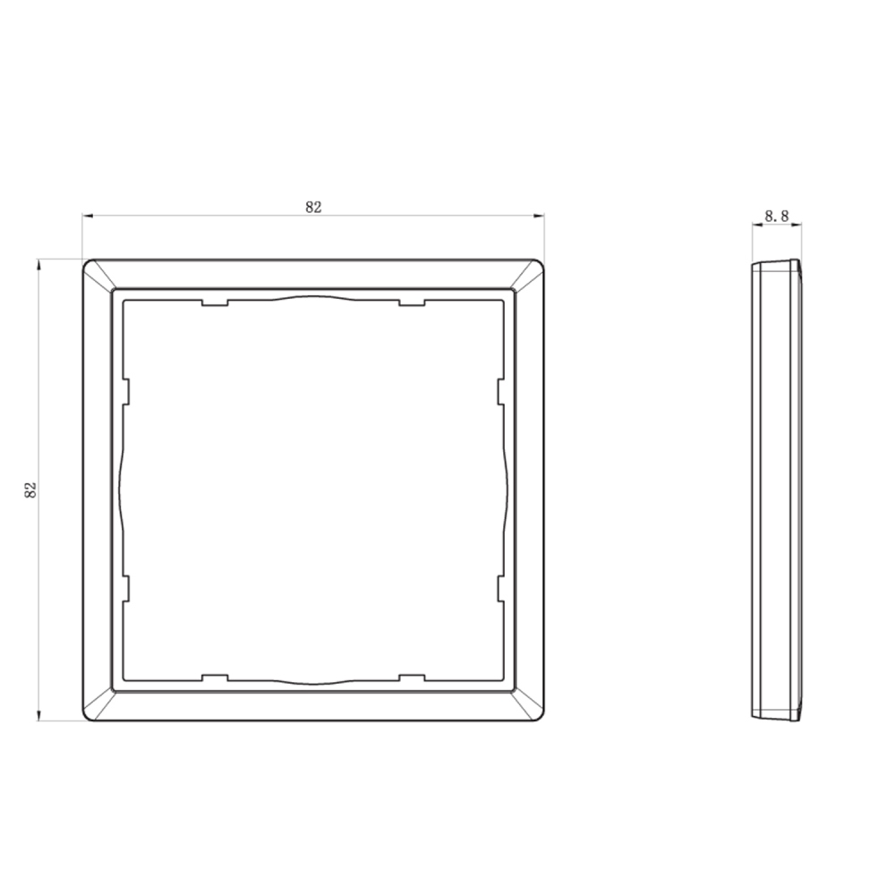 Рамка пластиковая Donel R98 нa 1 пост Коралл матовый DA21145 — изображение 3