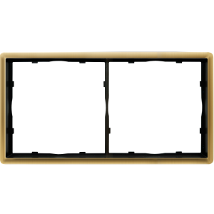 Рамка из металла Donel R98 Metal на 2 поста Золото матовое DA212BR