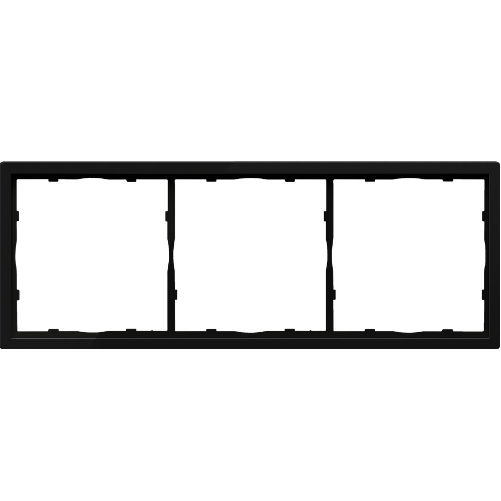 Рамка пластиковая Donel R98 на 3 поста Карбон матовый DA21330