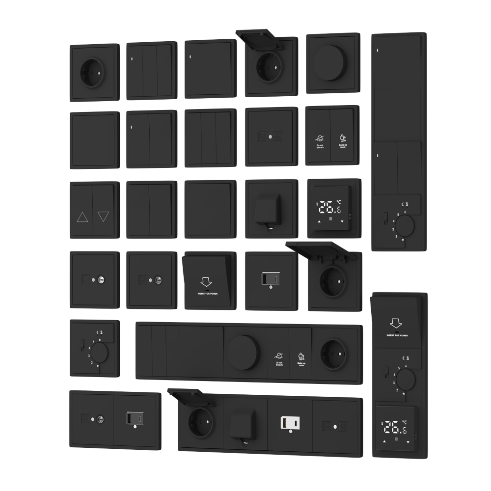 Рамка пластиковая Donel R98 на 3 поста Карбон матовый DA21330 — изображение 2