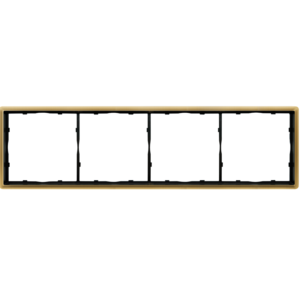 Рамка из металла Donel R98 Metal на 4 поста Золото матовое DA214BR