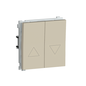 Выключатель жалюзи встраиваемый Donel R98 с блокировкой Кашемир матовый DA25800-DA29435