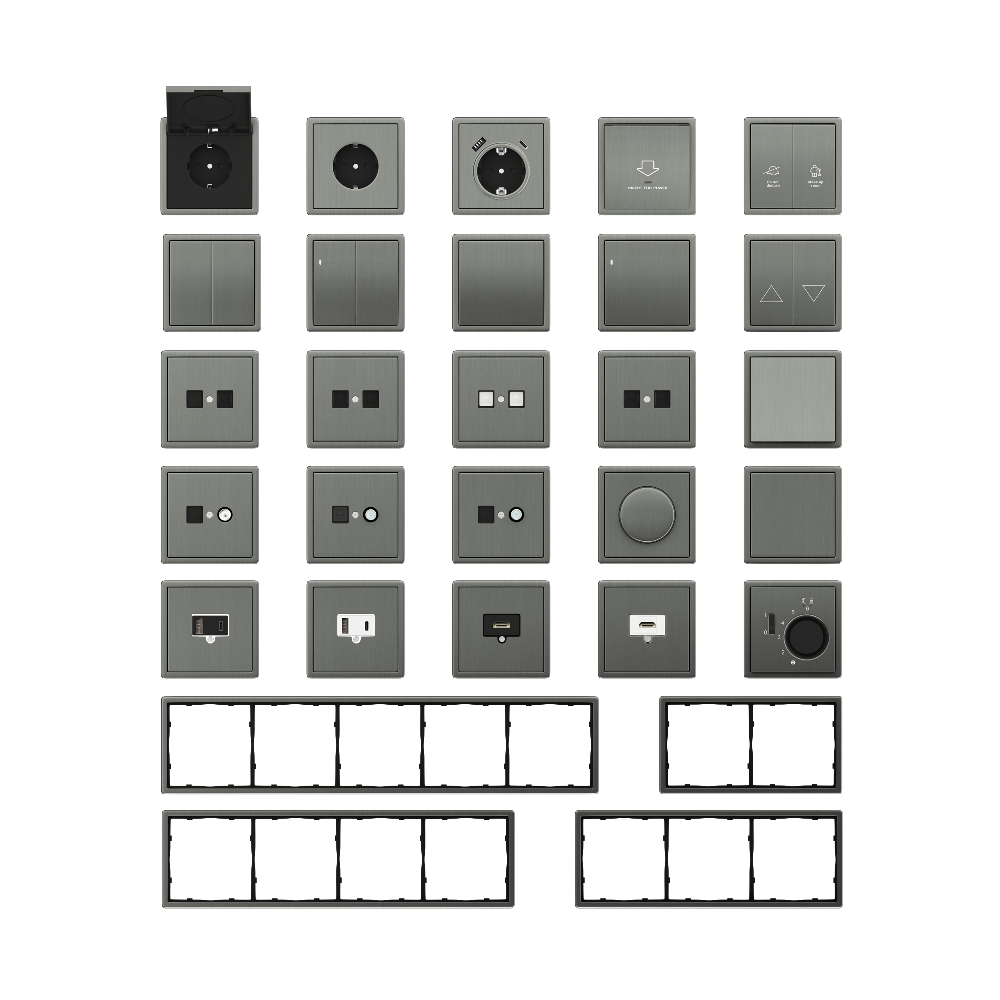 Выключатель двухклавишный встраиваемый Donel R98 Metal с символами DND/MUR Никель DA25800-DA888NB — изображение 3