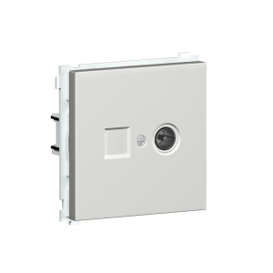 ТВ-розетка встраиваемая оконечная Donel R98 Белый глянцевый DA30100-DA87903