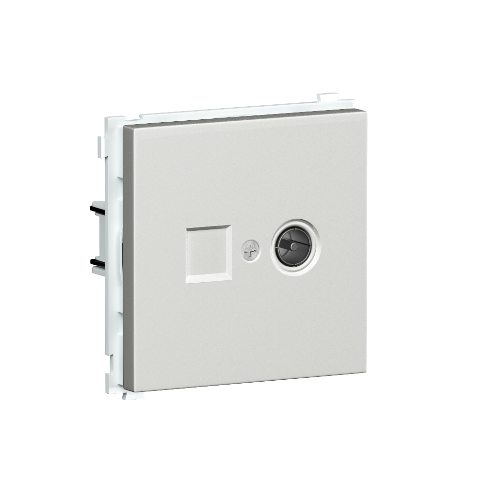 ТВ-розетка встраиваемая оконечная Donel R98 Белый глянцевый DA30100-DA87903