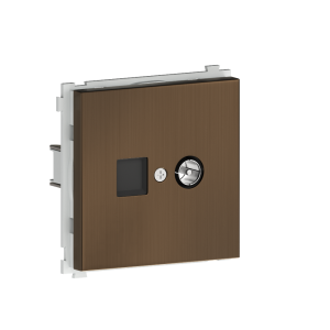 ТВ-розетка встраиваемая оконечная Donel R98 Metal Латунь DA30100-DA879ME