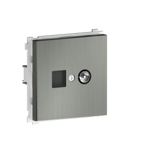 ТВ-розетка встраиваемая оконечная Donel R98 Metal Никель DA30100-DA879NB