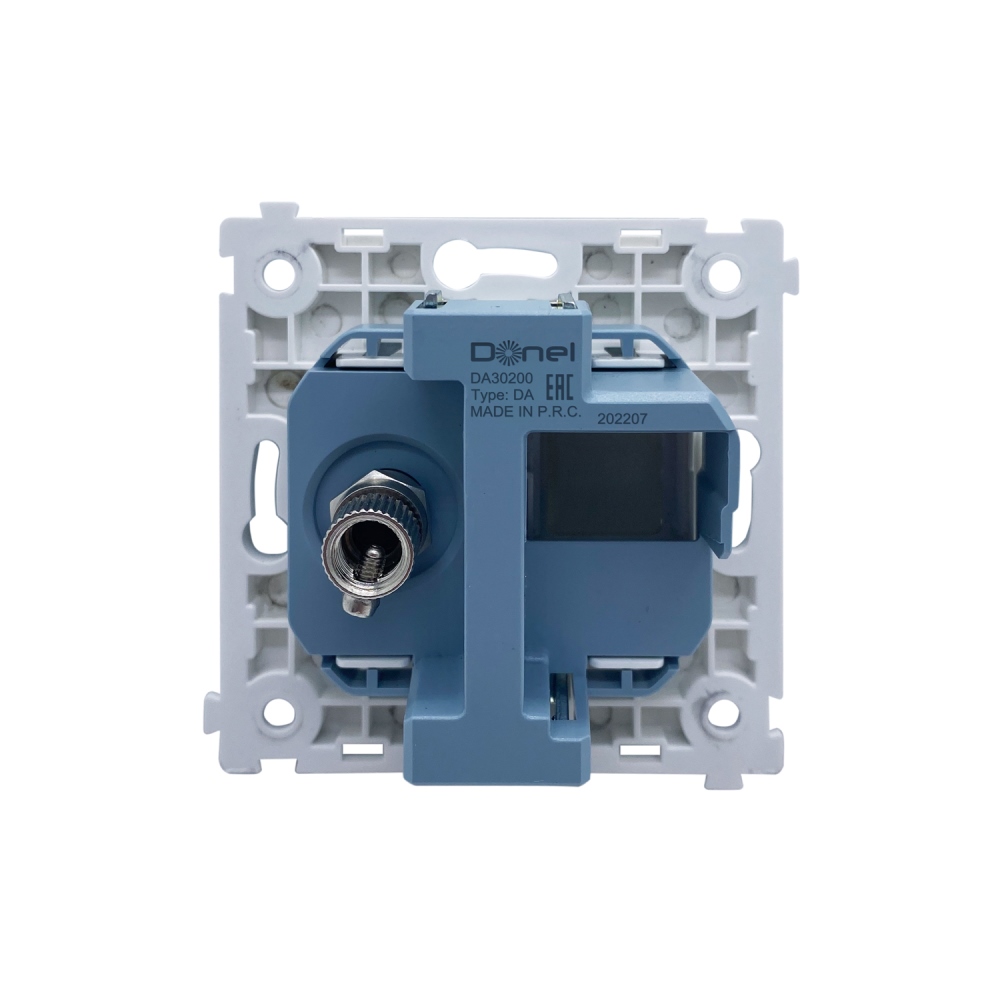 Розетка встраиваемая TV-SAT Donel R98 F-разъём Кашемир матовый DA30200-DA87935 — изображение 4