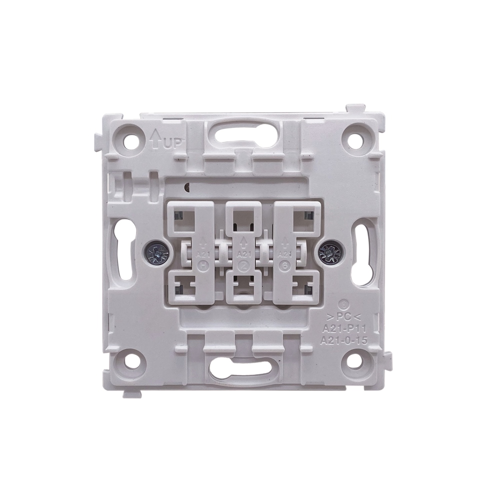 Выключатель трехклавишный встраиваемый Donel R98 звонкового типа Белый матовый DA35100-DA29333 — изображение 4