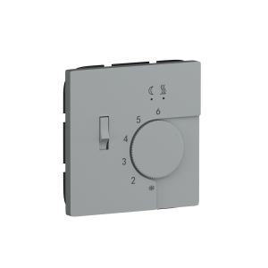 Терморегулятор механический Donel R98 с внешним датчиком пола Серый матовый DTEF231-DA14940