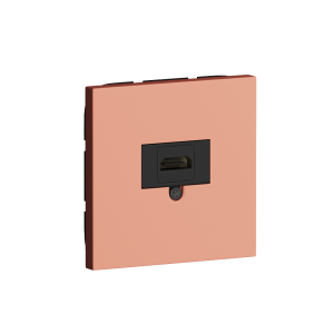 Розетка встраиваемая HDMI Donel R98 2.0a Коралл матовый STRS20A-DA27645