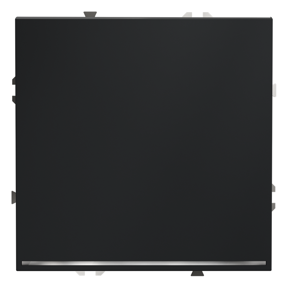 Выключатель одноклавишный встраиваемый Voltum S70 с подсветкой Графит VLS010207