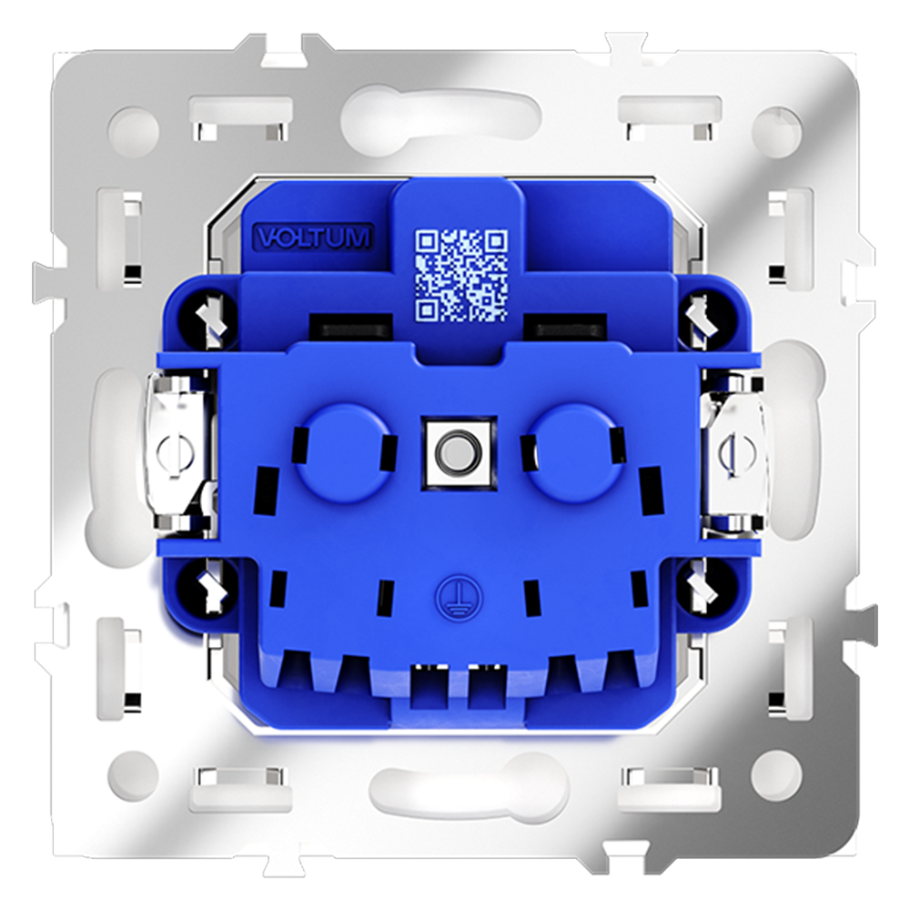 Розетка встраиваемая Voltum S70 с заземлением Soft touch Кашемир VLS040103 — изображение 3