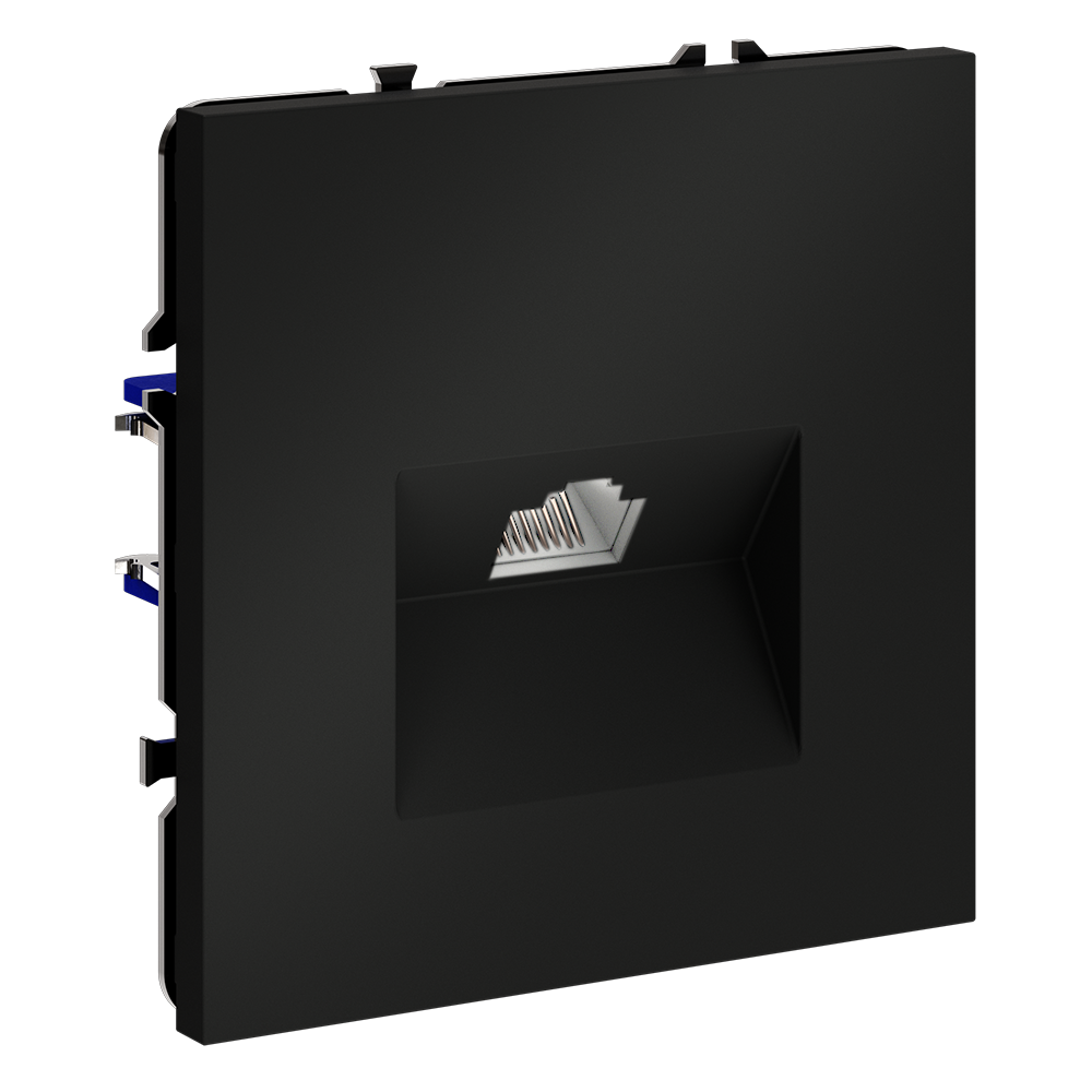 Розетка встраиваемая Ethernet Voltum S70 RJ45 cat.6 Черный матовый VLS060108 — изображение 2