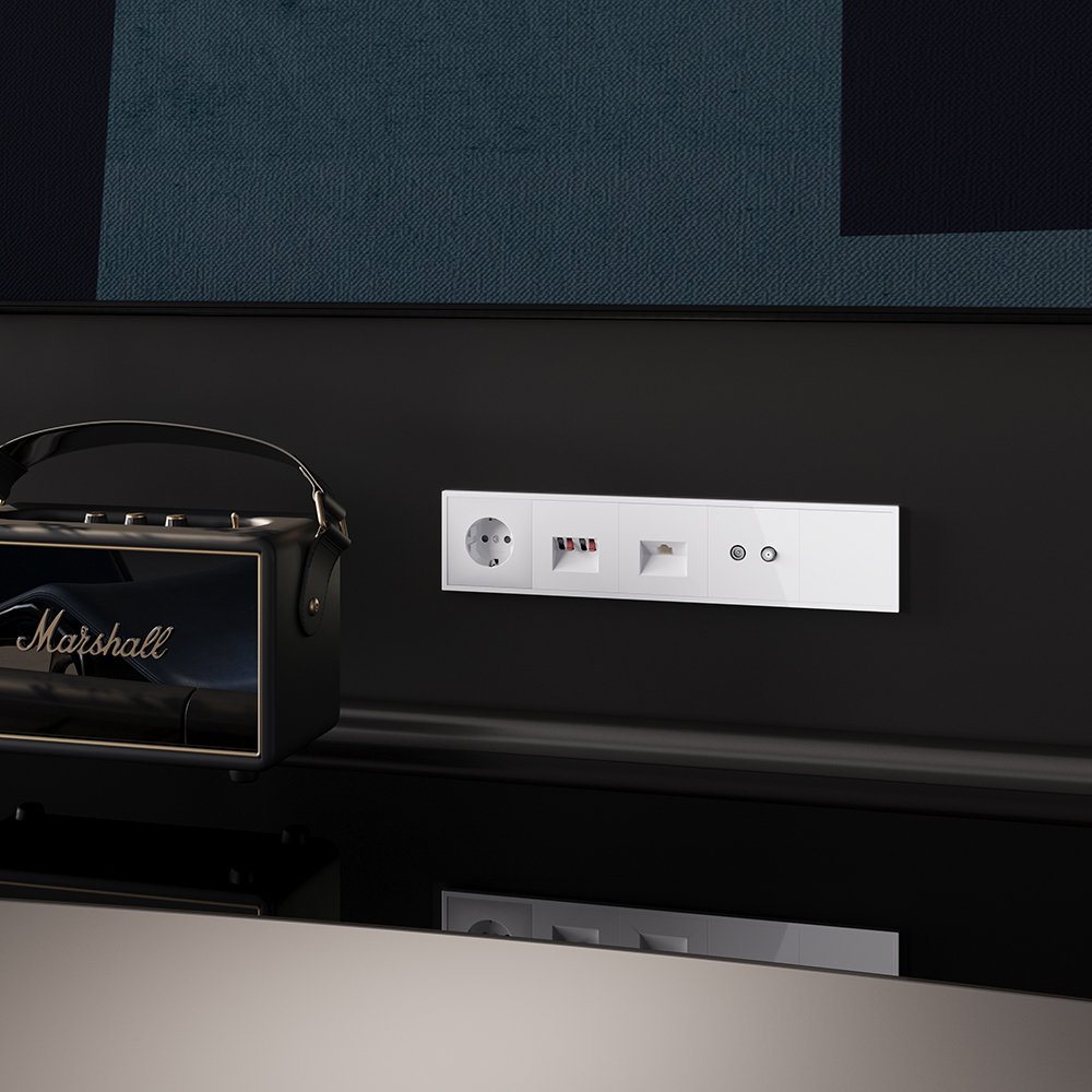 Акустическая розетка встраиваемая Voltum S70 Белый Глянцевый VLS060301 — изображение 5