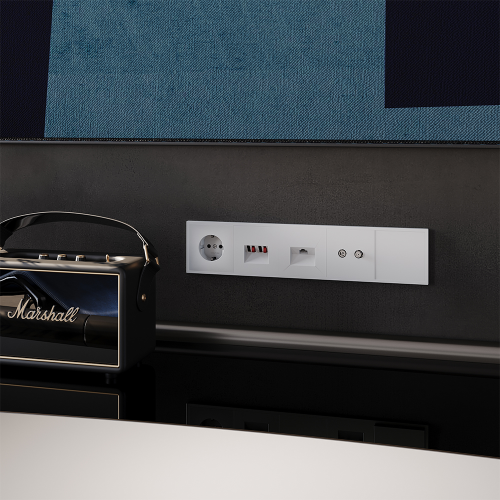 Акустическая розетка встраиваемая Voltum S70 Белый матовый VLS060302 — изображение 5