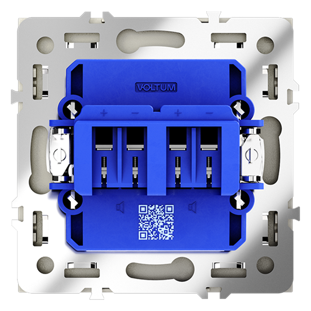Акустическая розетка встраиваемая Voltum S70 Сталь VLS060305 — изображение 3