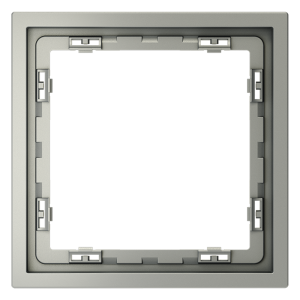 Рамка пластиковая Voltum S70 на 1 пост Сталь глянцевая VLS100105