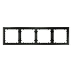 Рамка пластиковая Voltum S70 на 4 поста Титан глянцевый VLS100406