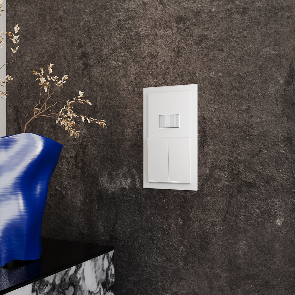 Рамка стеклянная Voltum S70 на 2 поста Белый матовый VLS110202 — изображение 3