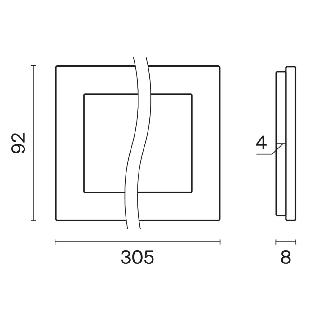 Рамка стеклянная Voltum S70 на 4 поста Белый матовый VLS110402 — изображение 5