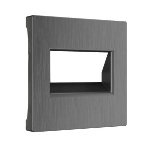 Накладка для двойной розетки Еthernet Werkel RJ-45 Графит рифленый W1191104