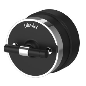 Переключатель-выключатель одноклавишный Werkel Vintage Черный матовый / Хром W5812051